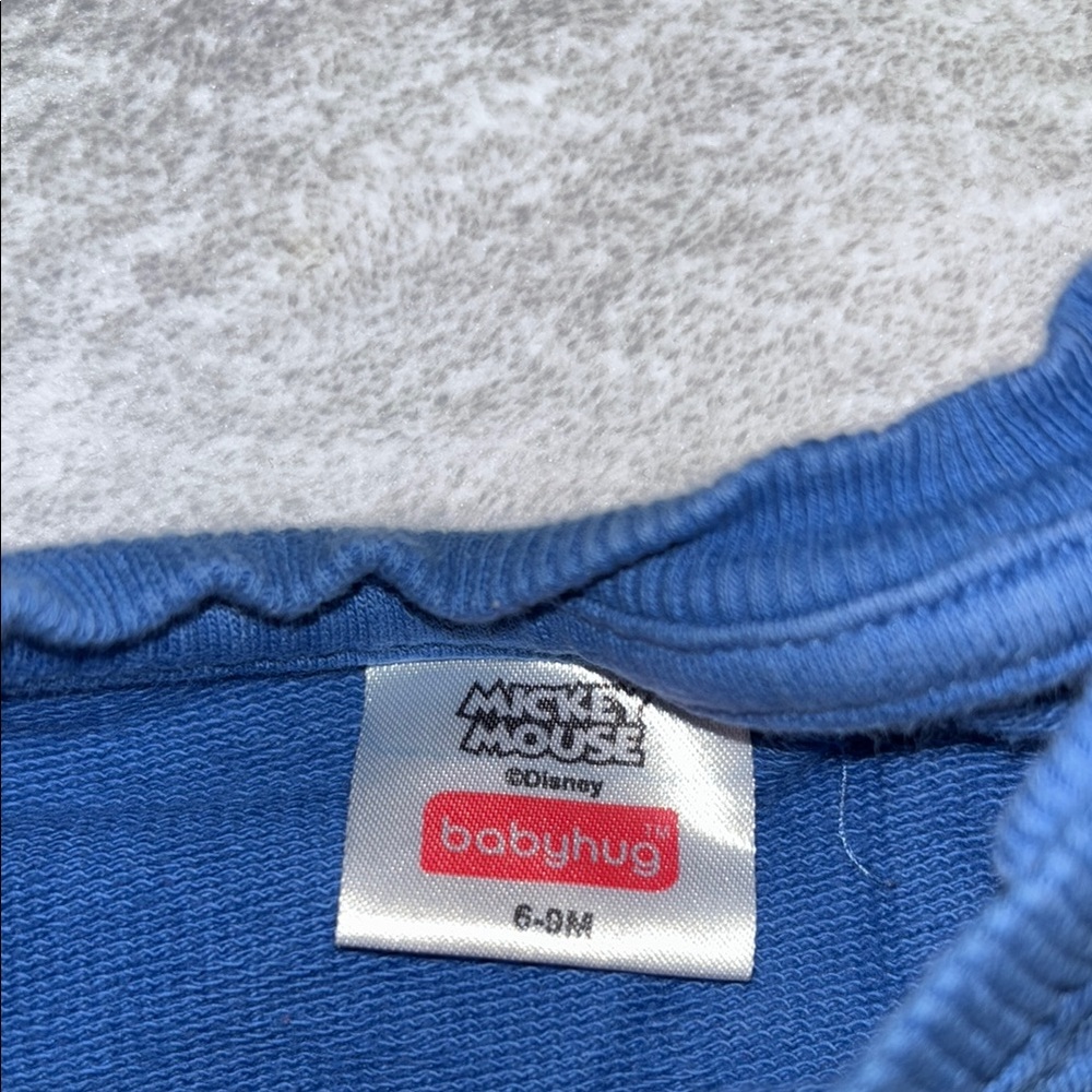 Disney Mickey Mouse Blue Kids Sweatshirt - Picture 4 of 5
